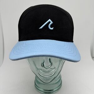 Redvanly Hat Cap Snap Back Mens Black Blue Golf R Icon 6 Panel